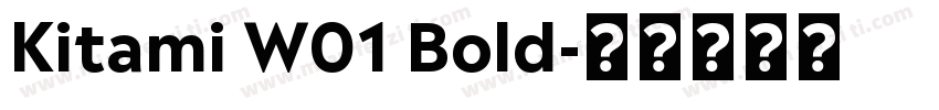 Kitami W01 Bold字体转换